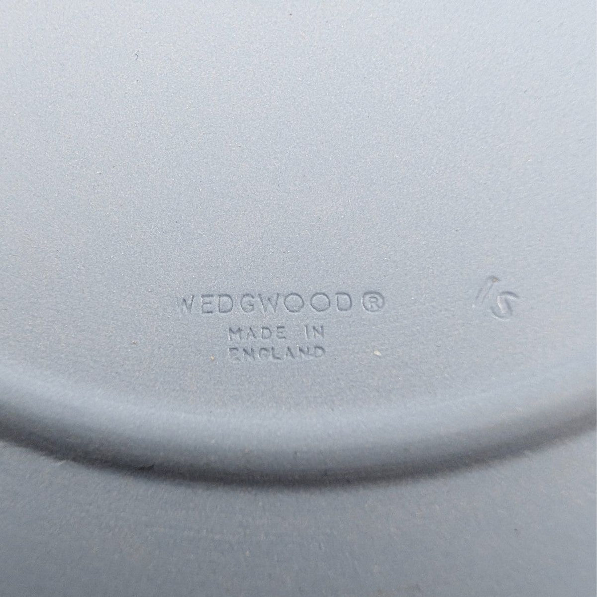 Wedgwood Jasperware plate base with embossed marks and Made in England