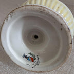 Ceramic jug vase base view with maker mark on underside