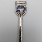 Shovel-shaped collector spoon with Minnesota 10000 lakes shield badge and blue loon graphic