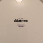 Fine bone china plate base with Elizabethan England and Est 1875 text