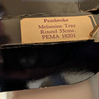 Box label: Pembroke melamine tray round 33cm (PEMA 18201)