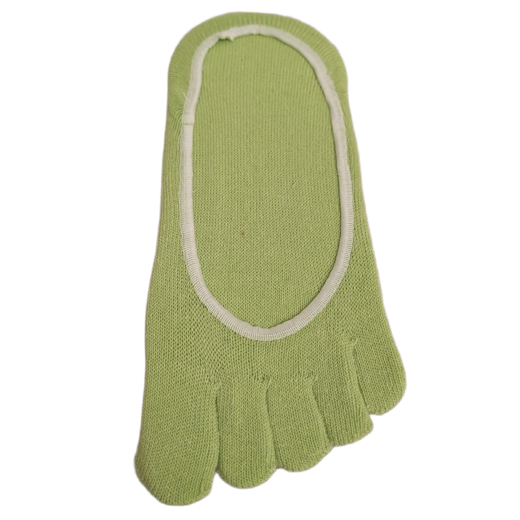 Breathable Cotton Five-Finger No Show Toe Socks