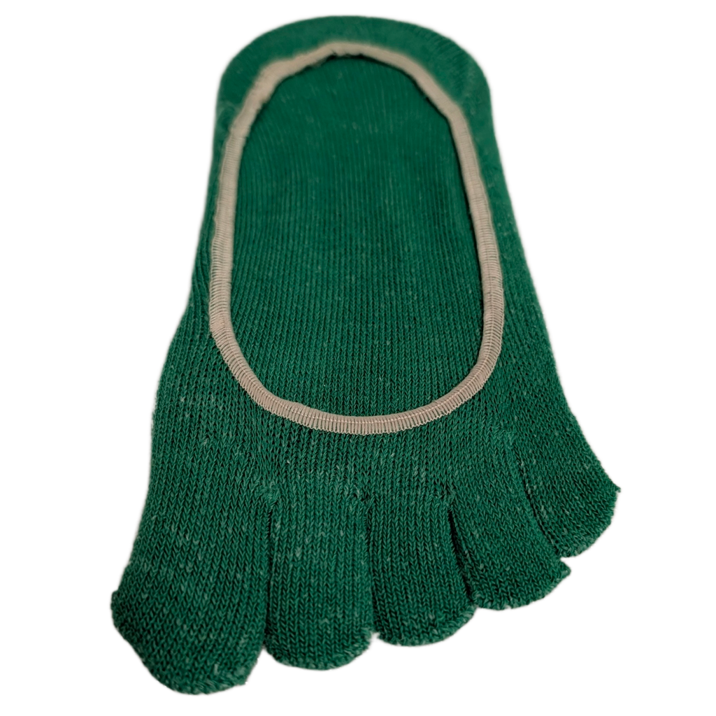 Breathable Cotton Five-Finger No Show Toe Socks