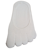 Breathable Cotton Five-Finger No Show Toe Socks