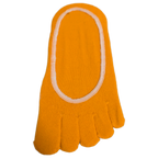 Breathable Cotton Five-Finger No Show Toe Socks