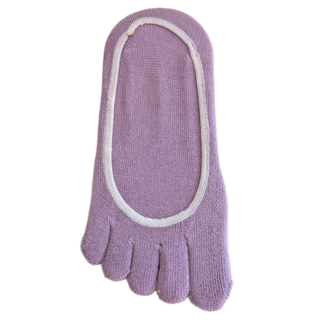 Breathable Cotton Five-Finger No Show Toe Socks