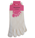 Women's 5-Finger Toe Socks Cotton Extra Low Cut Invisible Liner 36-42