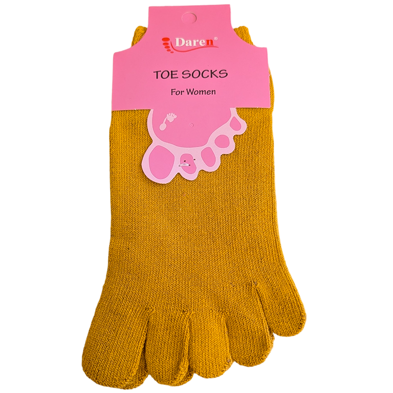 Women's 5-Finger Toe Socks Cotton Extra Low Cut Invisible Liner 36-42
