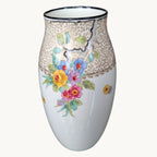 Royal Doulton England multicolour floral vase, 21 cm tall