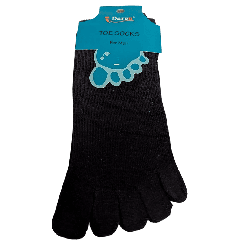 Men 5-Finger Toe Socks Cotton Liner Moisture Wicking Anti Friction