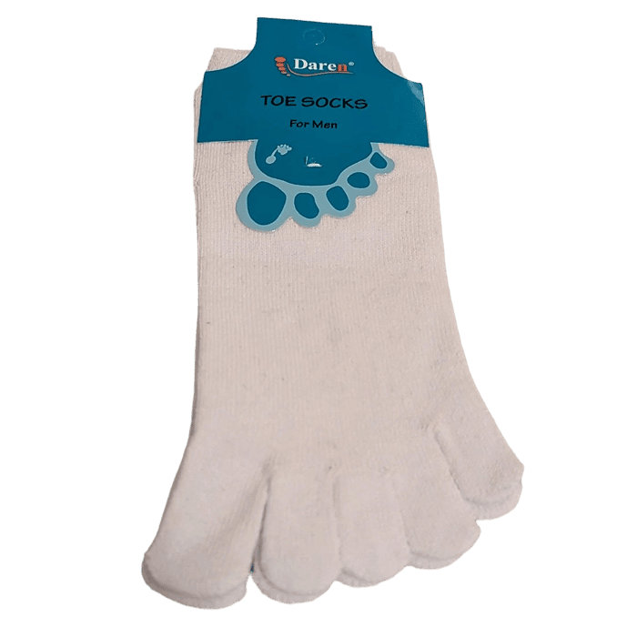 Men 5-Finger Toe Socks Cotton Liner Moisture Wicking Anti Friction